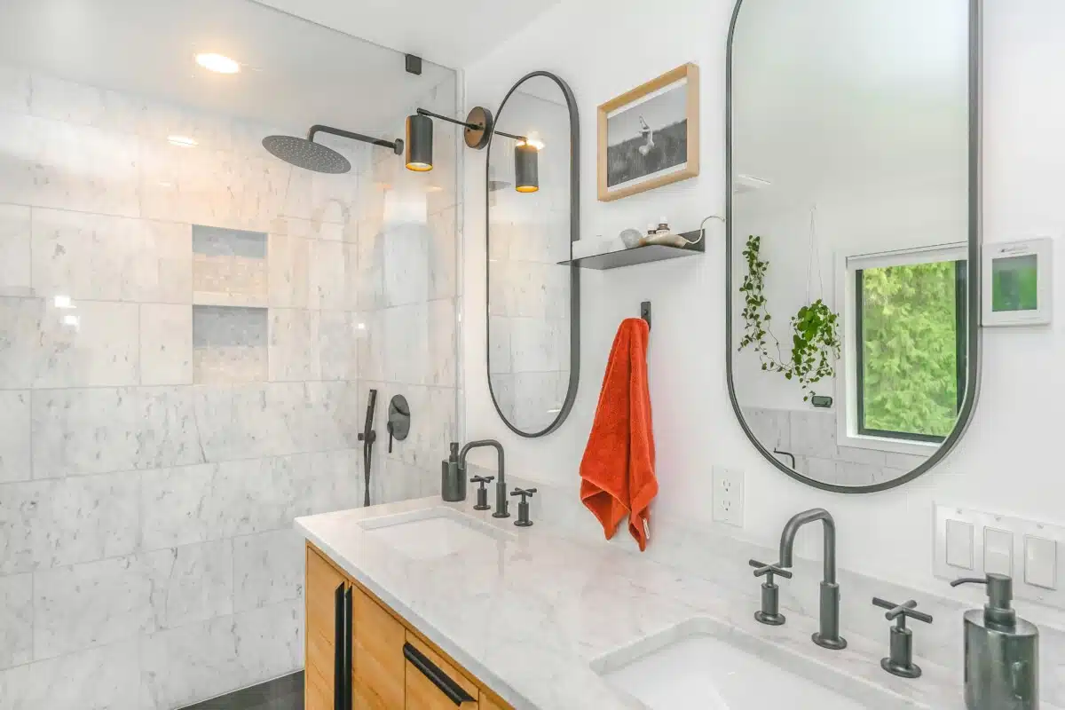 White marble bathroom